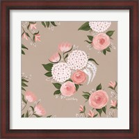 Framed Pink and White Floral