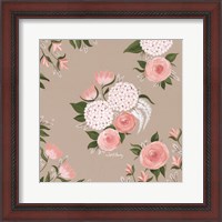 Framed Pink and White Floral