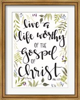 Framed Gospel of Christ