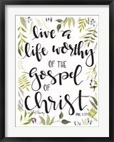 Framed Gospel of Christ