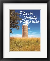 Framed Faith, Family, Farming Silo