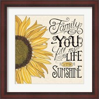 Framed Fill My Life With Sunshine