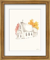 Framed Autumn Church