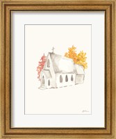 Framed Autumn Church