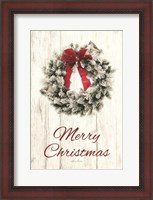 Framed Titmouse Christmas Wreath