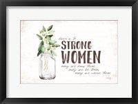 Framed Here's to Strong Women