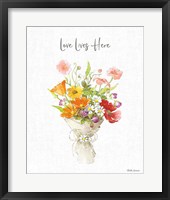 Farmhouse Floral V Framed Print