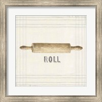 Framed Floursack Kitchen Sign II Neutral Sq