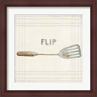 Framed Floursack Kitchen Sign I Neutral Sq