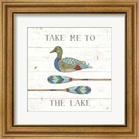 Framed Lake Sketches VII Color