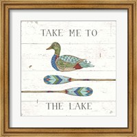 Framed Lake Sketches VII Color
