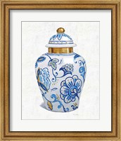 Framed Flora Chinoiserie II Textured