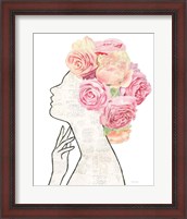 Framed She Dreams of Roses II