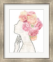 Framed She Dreams of Roses II