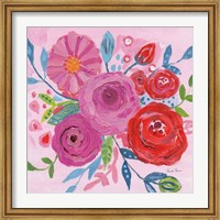 Framed Floral Burst I