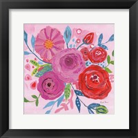 Framed Floral Burst I