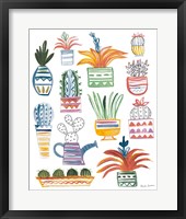 Funky Cacti II Summer Framed Print