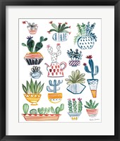 Funky Cacti I Summer Framed Print