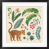 Jungle Love IV Cream Framed Print