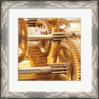 Framed Gilded Gears I