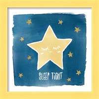 Framed 'Night Sky Sleep Tight' border=