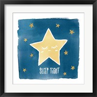 Framed 'Night Sky Sleep Tight' border=