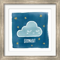 Framed 'Night Sky Goodnight' border=