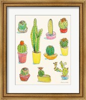 Framed Cacti Garden I
