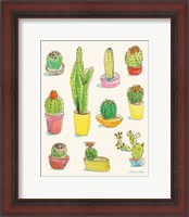 Framed Cacti Garden I