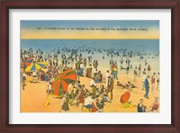 Framed Beach Postcard IV