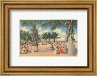 Framed Beach Postcard III