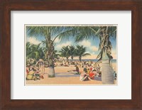 Framed Beach Postcard III