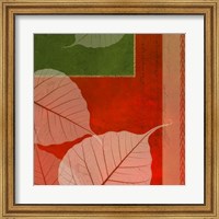 Framed Leaves In Orange 3