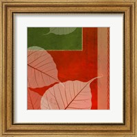 Framed Leaves In Orange 3