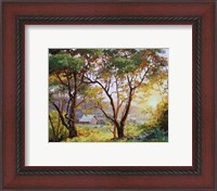 Framed Burnished Landscape