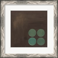 Framed Aqua Lily Pads I