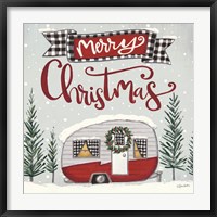 Framed Merry Christmas Camper