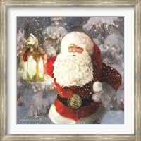 Framed Light the Way Santa