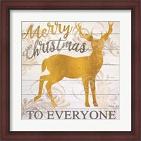 Framed Merry Christmas Deer