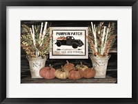 Framed Pumpkin Patch Still Life