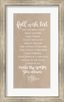 Framed Fall Wish List