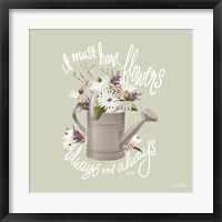 Framed Farmhouse Watering Can