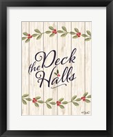 Framed Deck the Halls    E