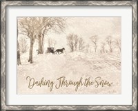 Framed Dashing Through the Snow
