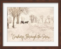 Framed Dashing Through the Snow
