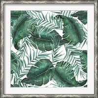 Framed Monstea Leaves Pattern