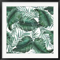 Framed Monstea Leaves Pattern