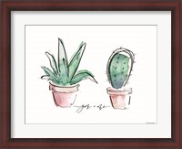 Framed You and Me Cactus