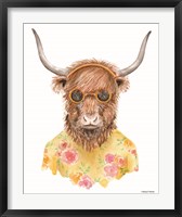 Framed Yak in Yellow