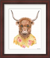 Framed Yak in Yellow